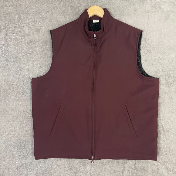 Pendleton Other - Pendleton Vest Men's XL Burgundy Sherpa Lined Sleeveless Full Zip Outdoor Winter